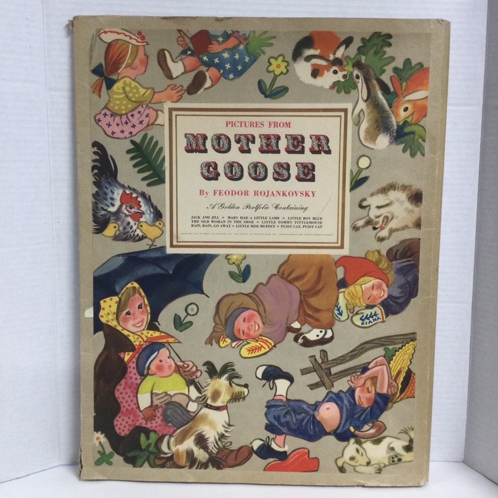 VTG Mother Goose by Feodor Rojankovsky Illustrated 8 Pictures 1945